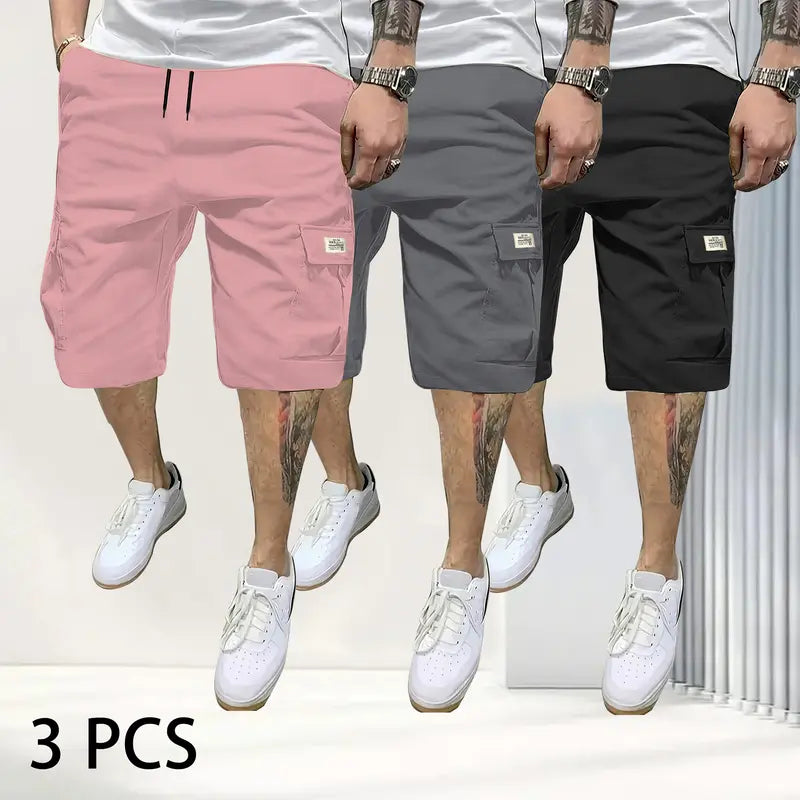 Men’s Breathable Drawstring Shorts with Pockets
