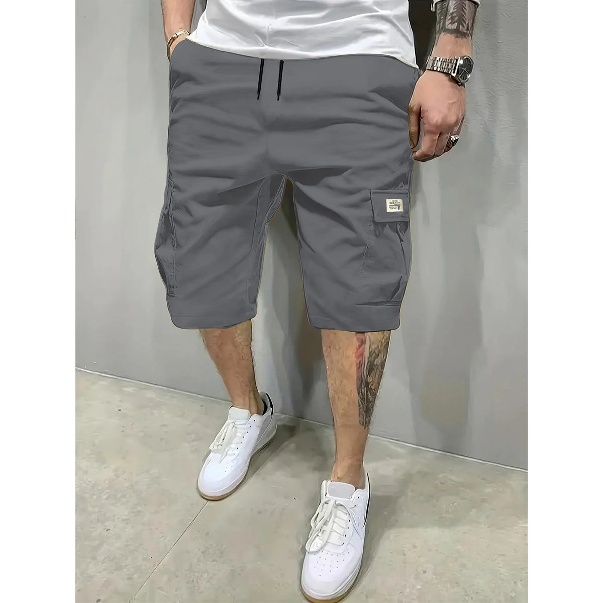 Men’s Breathable Drawstring Shorts with Pockets